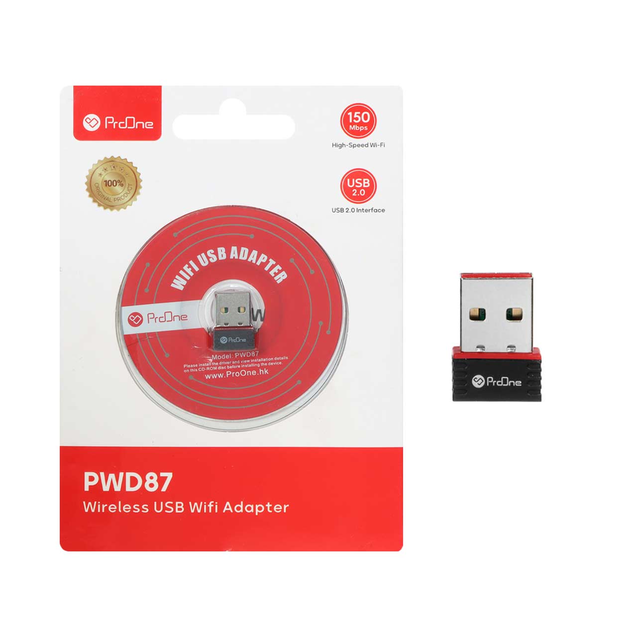 کارت شبکه بی سیم ProOne USB 2.0 مدل PWD87